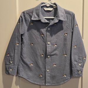 NWOT Janie and Jack St. Bernard Button Down - 3T